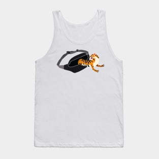 tiger coming out of a waist bag Tank Top